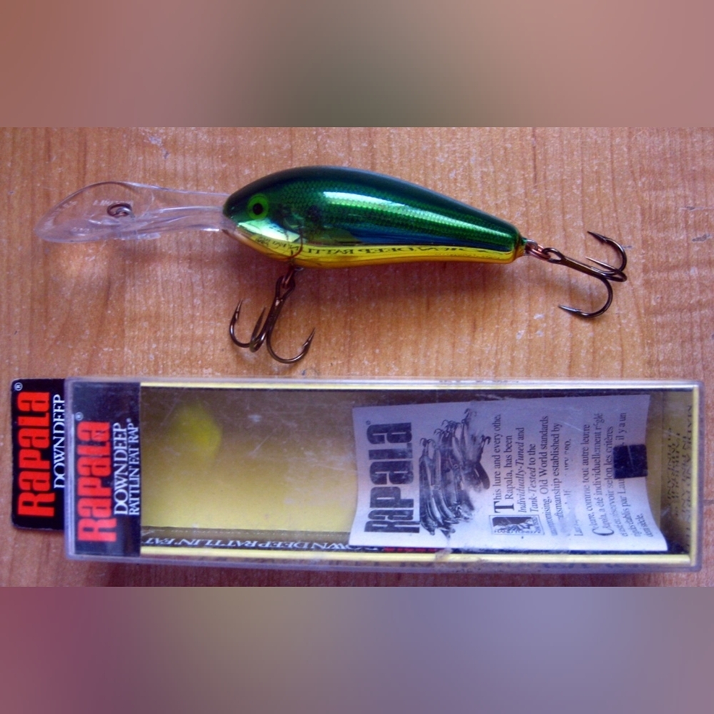 NEW RAPALA DRFR-7 GSD Deep Rattlin' Fat Rap Vintage Discontinued Fishing Lure